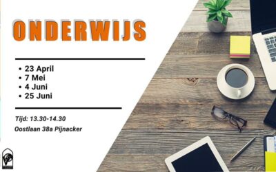 Onderwijs in april, mei en juni!