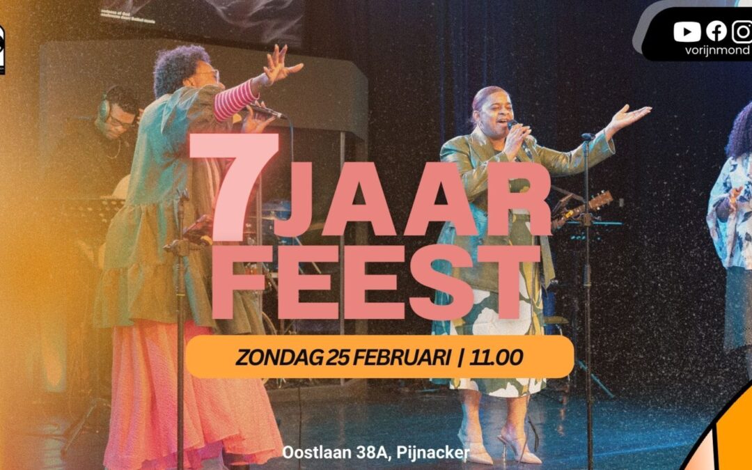 Zondag 25.02.2024 zijn we 7 jaar oud!